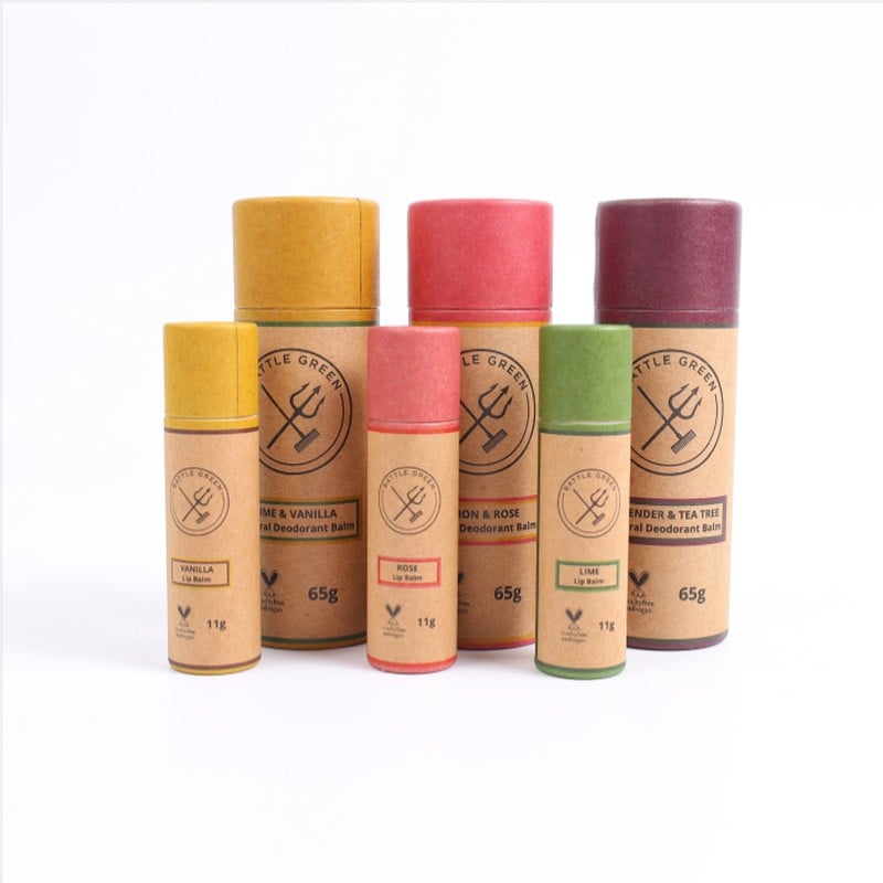 Custom Logo Eco Friendly Cardboard Tube Round Cosmetics Packaging for Lip Balm Lipstick