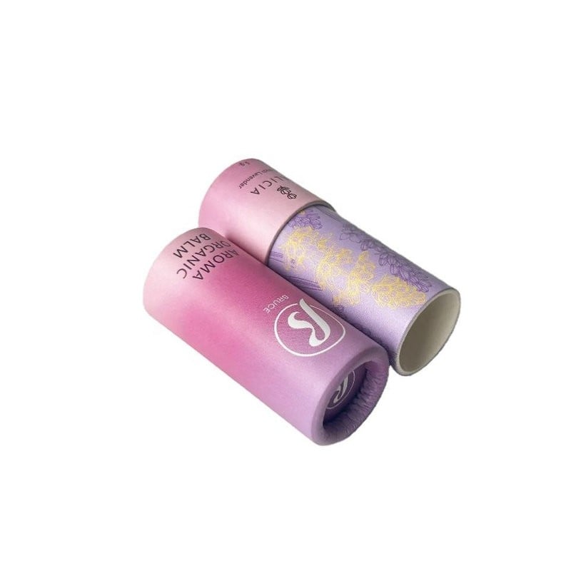 Biodegradable Packaging Cardboard Container Lip Balm Lipstick Push up Paper Tube