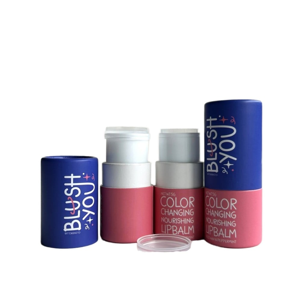 Luxury Recycled Cylinder Packaging with Custom Printed Twist up Body Oil Deodorant Cardboard Tube