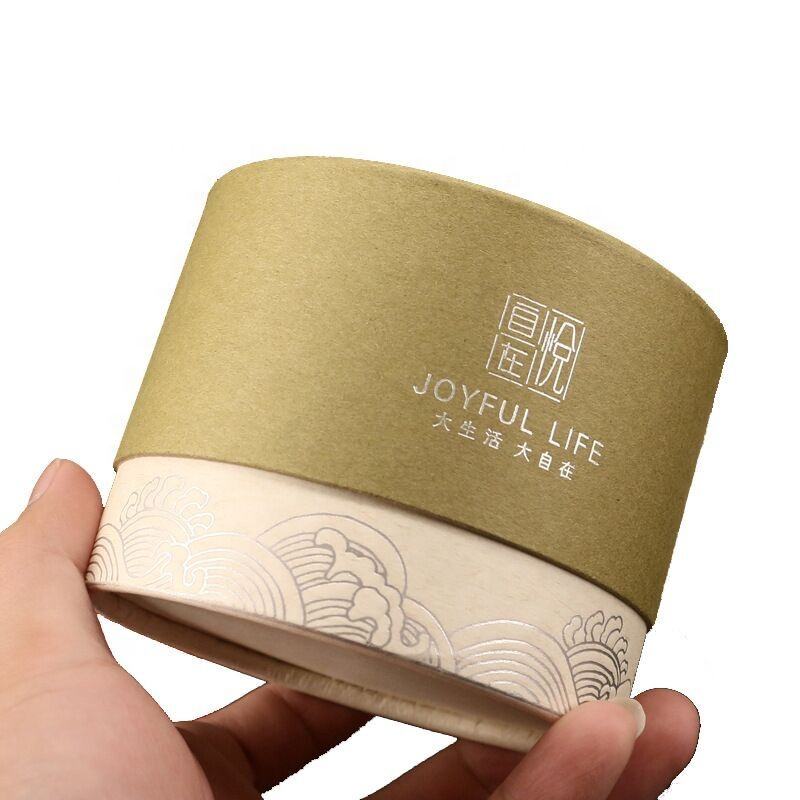 Luxury Logo Design Sustainable Packaging Cardboard Tube Paper Jar for Cream Person Care
