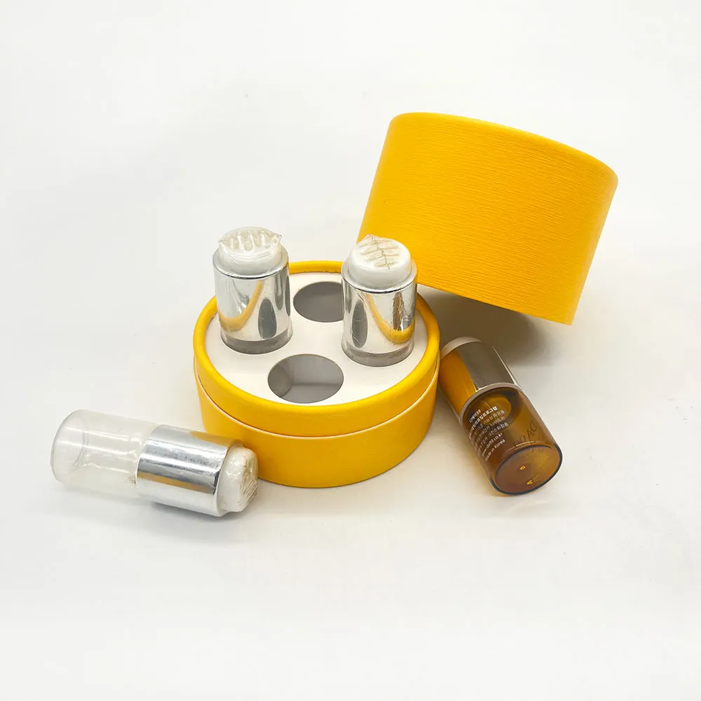 Eco Friendly Paper Tube Packaging Essential Oil Bottle Cosmetic Container Box with EVA Foam Tray