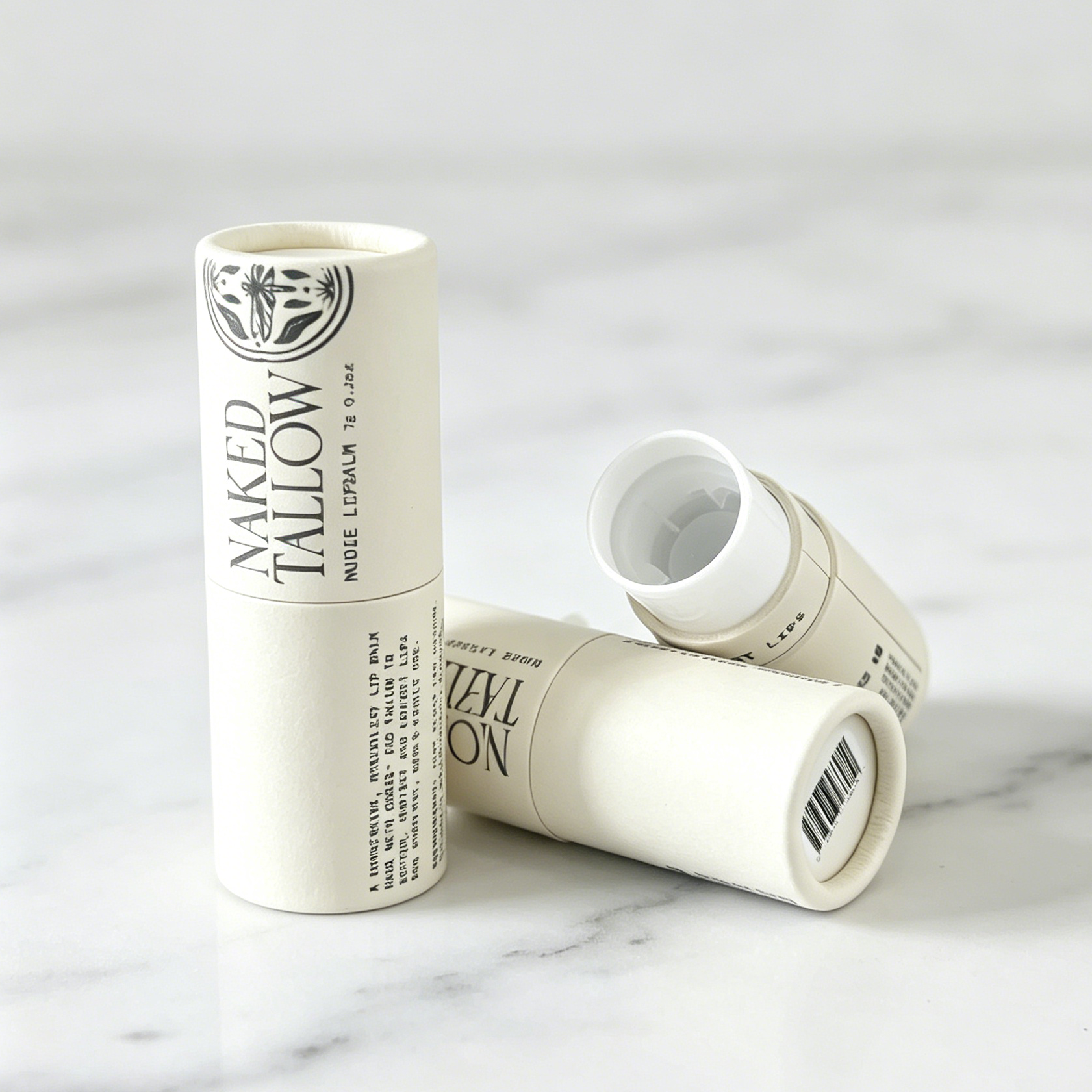 Twist-Up Lip Balm Paper Tube Custom Printable Cardboard Lipstick Container for Cosmetic Brands