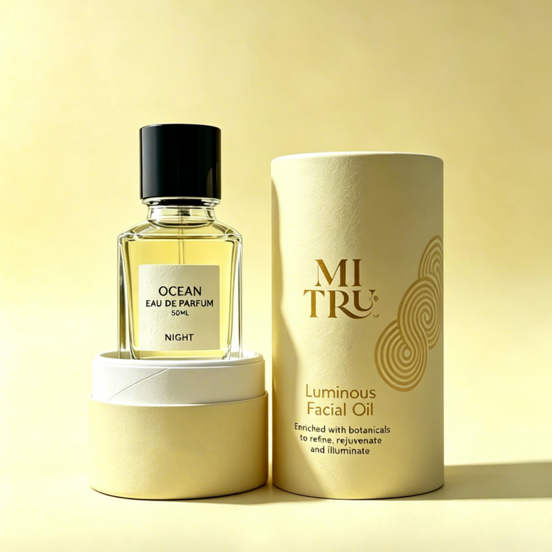 Luxury Perfume Paper Tube Fragrance Packaging Custom Kraft Cylinder Box for Perfume Bottles Beauty and Scent Brands