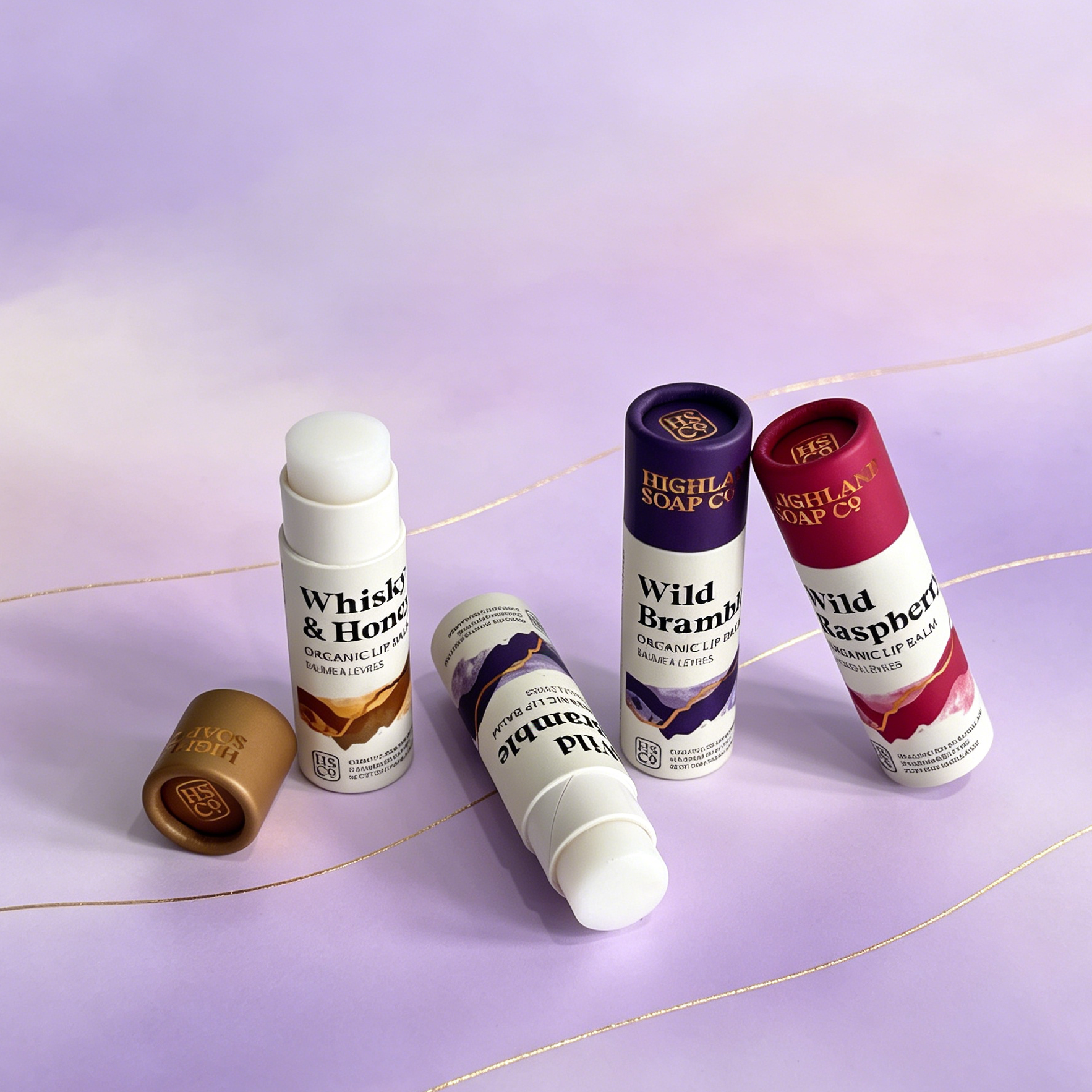Custom Paper Tube Packaging Lip Balm Private Label OEM Kraft Cardboard Cylinder Box Branded Design