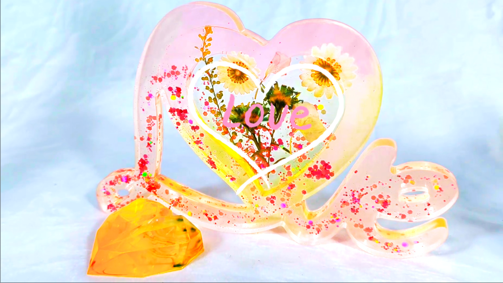 איך ליצוק תליון מרסין LOVE (יחס 2:1) – ללאفقעות!