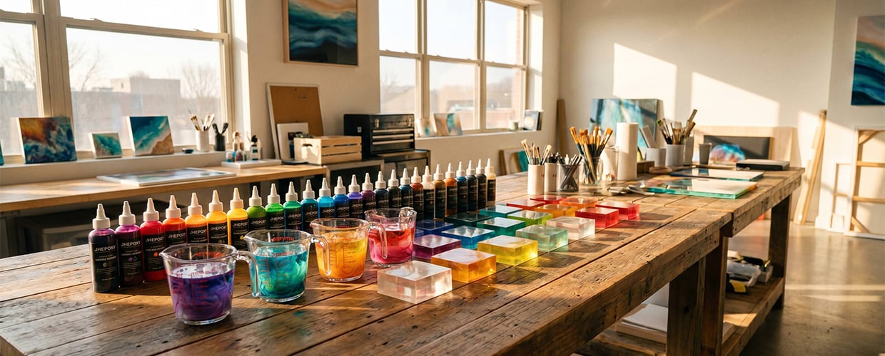 The Color Magic of Resin Art: Techniques for Creating Deep Color Layers Using High-Concentration Pigments