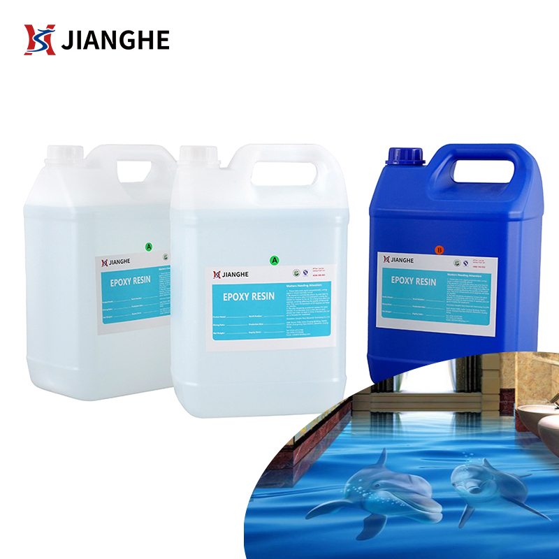 Self-leveling Krystallklar Marmorsteins Epoxy Gulvbelegg