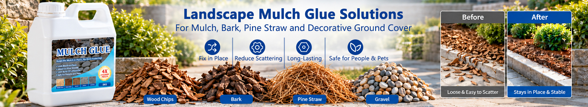 Landscape Mulch Glue