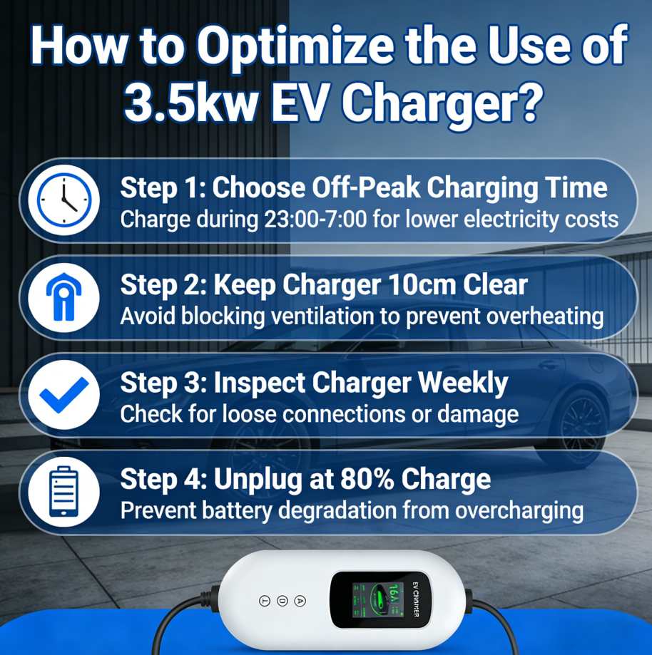 How to Optimize the Use of 3.5kw EV Charger?
