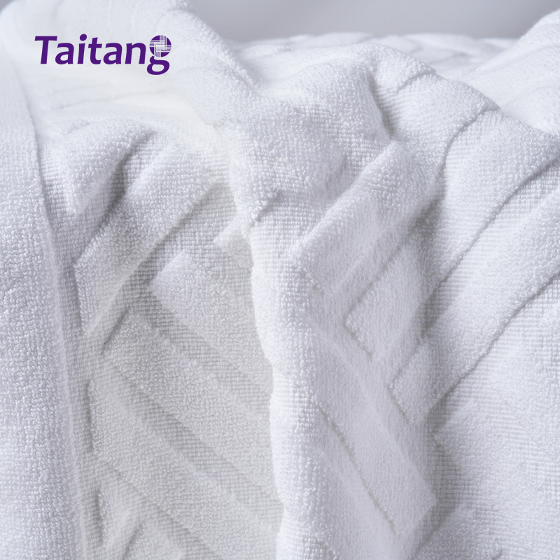 Luxury Hotel Towels Wholesale Commercial Mesh Grid Dobby Cotton Towel Collection