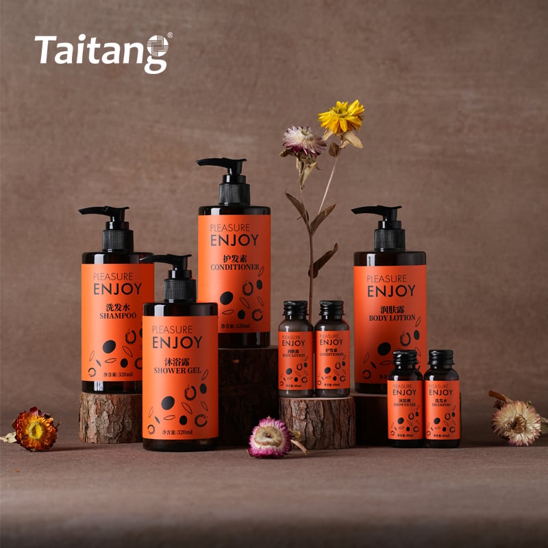 Hotel Shampoo Shower Gel Hair Conditioner Skin Lotion 40ml & 320ml Bulk Bathroom Amenities Supplies Taitang