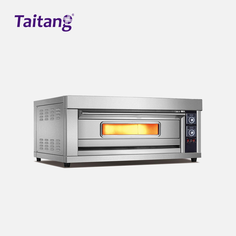 Commercial Baking Oven Electric & Gas Deck Ovens with Painted Outer Shell for Hotel & Restaurant Kitchens