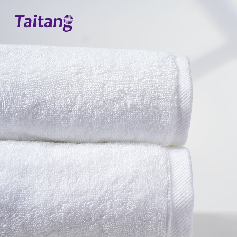 White Hotel Towel Set 100% Cotton Jacquard Bath Towels, Hand Towels & Bath Mats Wholesale