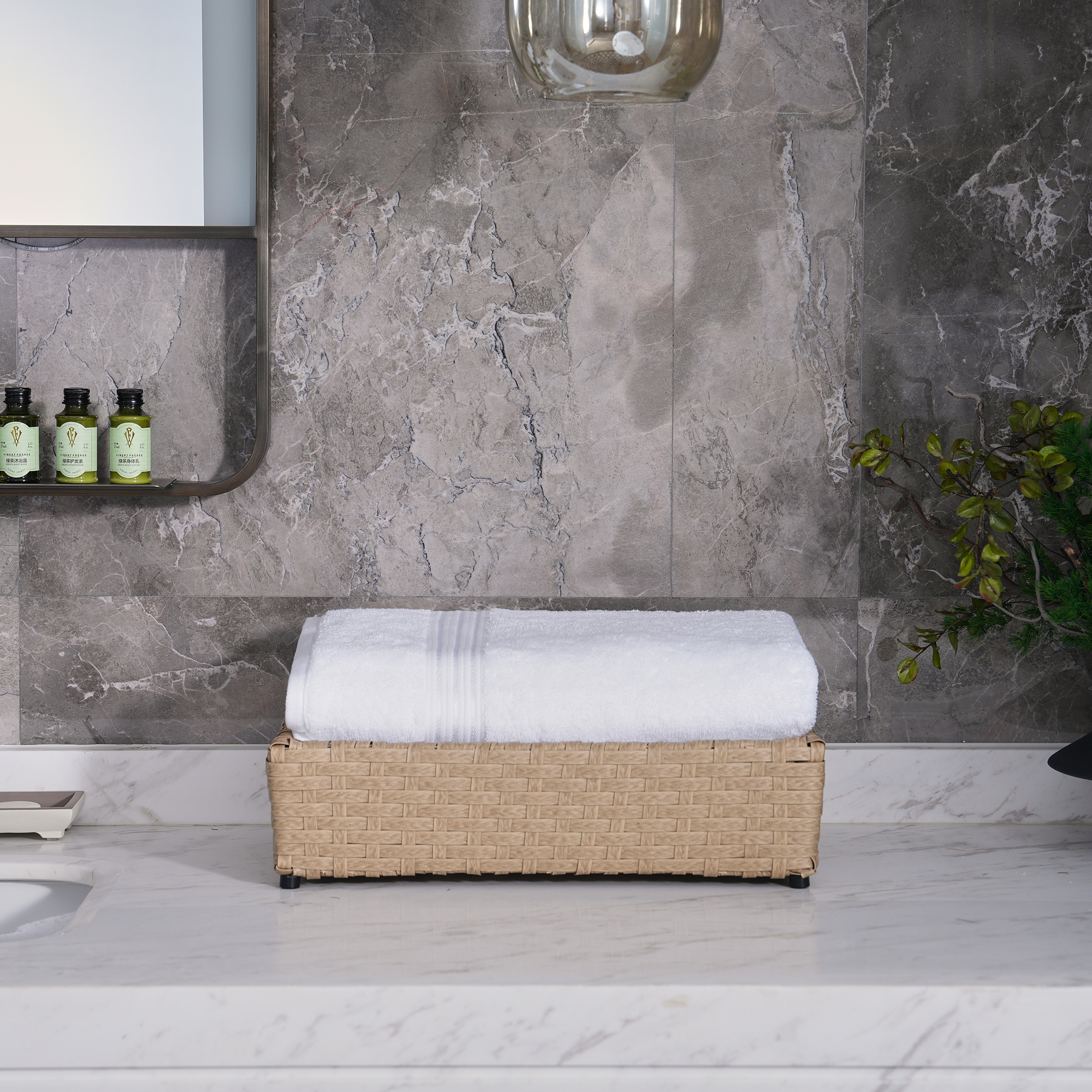 Khăn tắm khách sạn cao cấp 100% cotton, khăn tắm khách sạn dày dặn 16S với viền satin bóng mờ nổi bật
