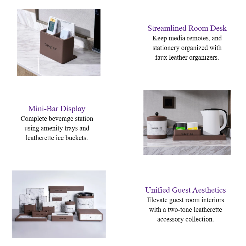 Leatherette Hotel Room & Bathroom Accessories Set Custom Hospitality Room Supplies & Amenity Trays Wholesale.png