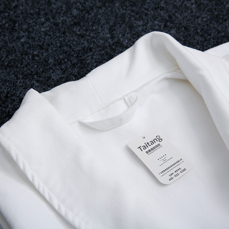 Double-Sided Fleece Shawl Collar Hotel Bathrobe Wholesale Hotel Linen & Bathroom Supplies