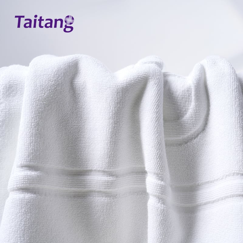 White Hotel Towel Set 100% Cotton Jacquard Bath Towels, Hand Towels & Bath Mats Wholesale