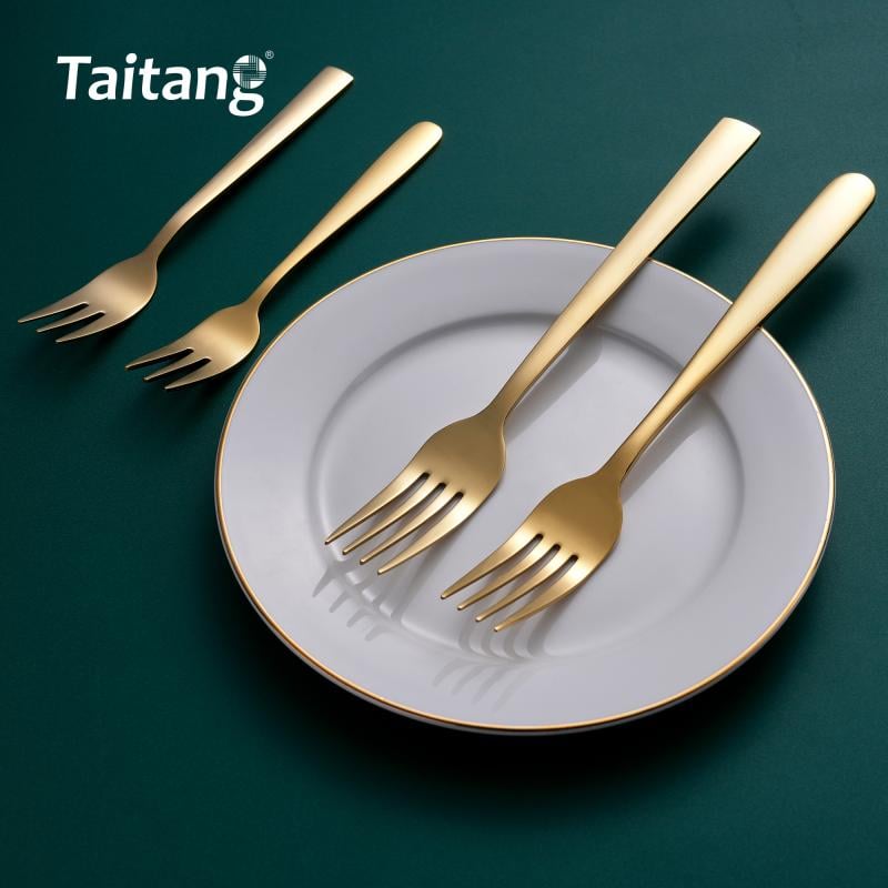 Luxury Gold Restaurant Cutlery Set Premium Stainless Steel Flatware for 5-Star Hotel & Fine Dining Banquets