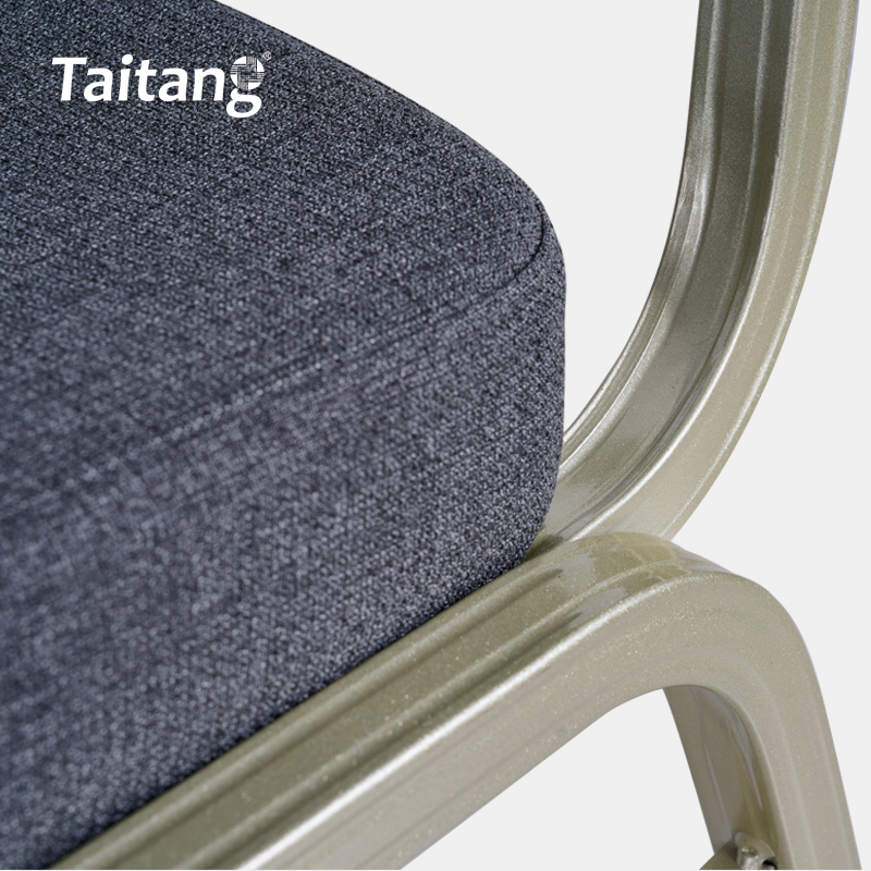 Stackable Aluminum Banquet Chair for Luxury Hotels 1.8mm Frame Taitang Hotel Furniture & Supplies Wholesale