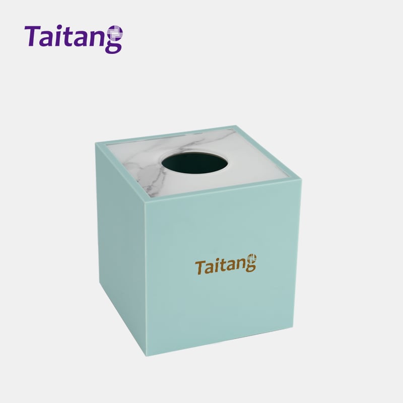 Mint Green & Marble Amenity Tray and Box Set Hospitality Tray for Luxury Guestrooms & Bathrooms