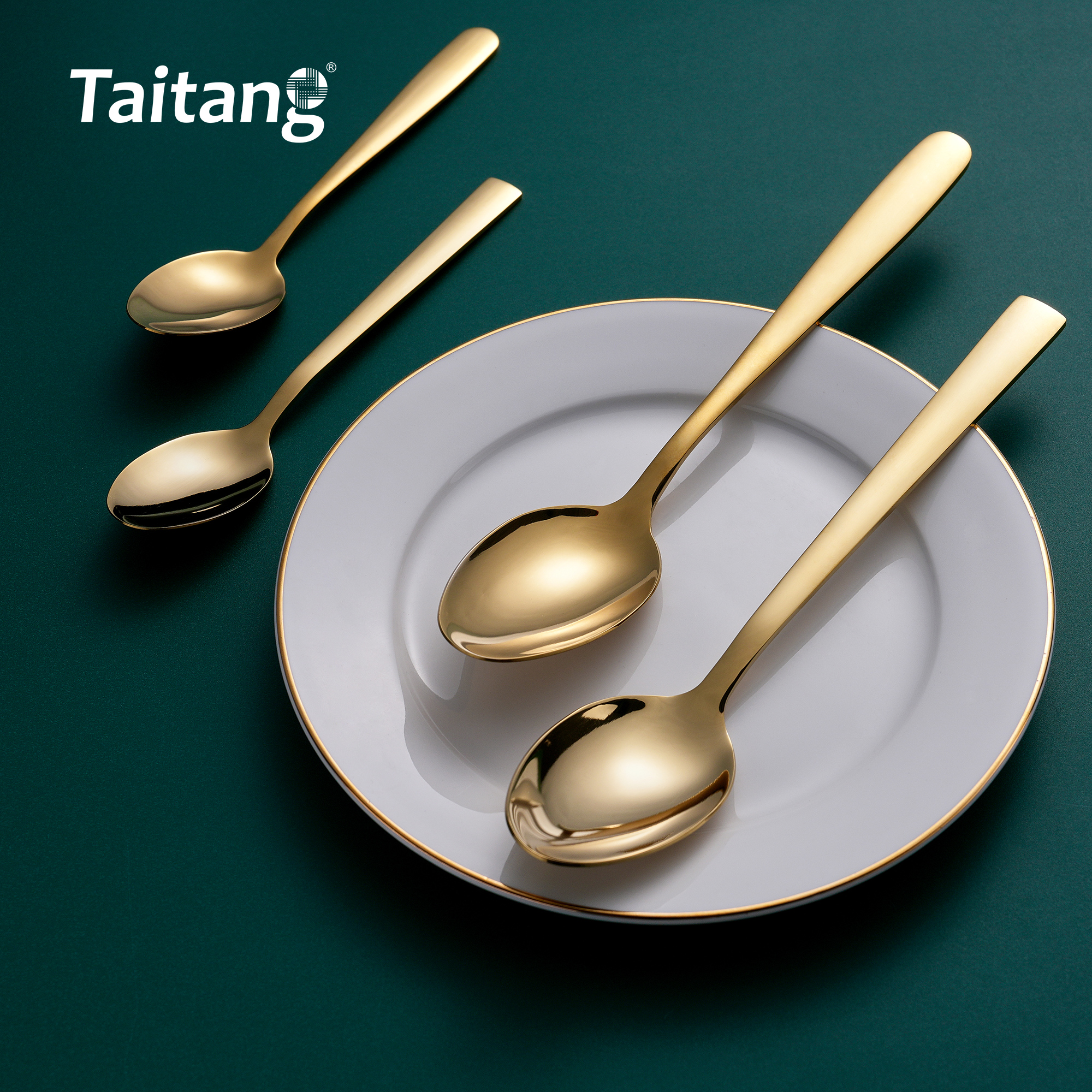 Luxury Gold Restaurant Cutlery Set Premium Stainless Steel Flatware for 5-Star Hotel & Fine Dining Banquets