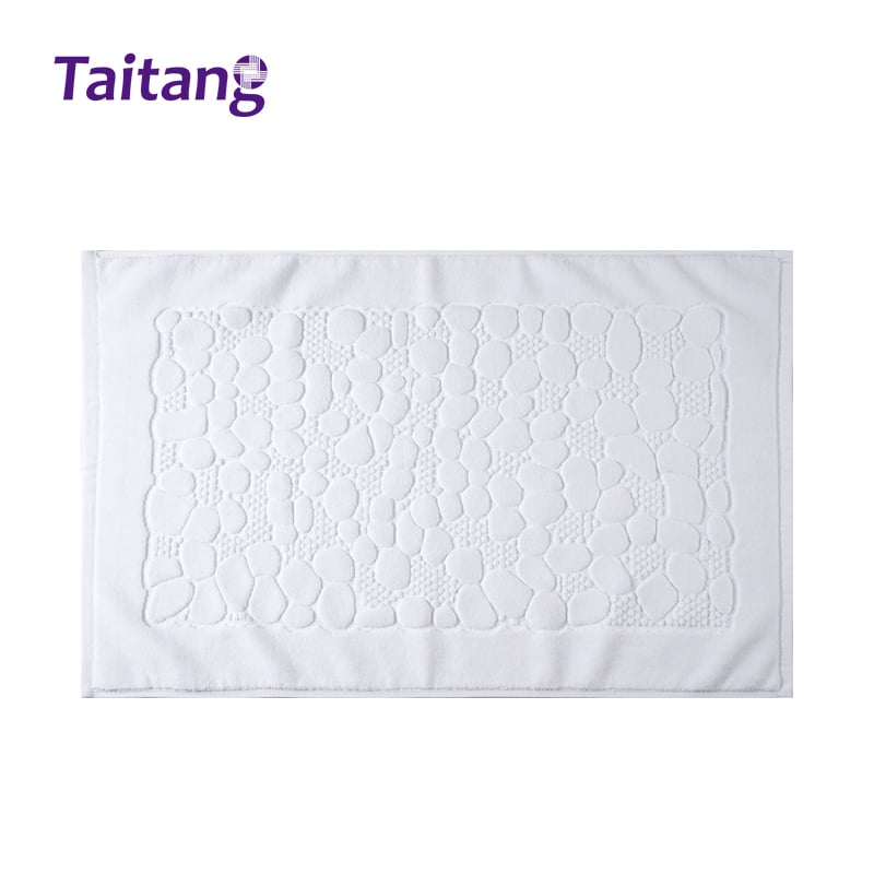 32S Cobblestone Jacquard mehmonxona bath mat sovunlik 400 g kommersial paxta bath ruglar, lyuks mehmonxonalar va spa markazlari uchun