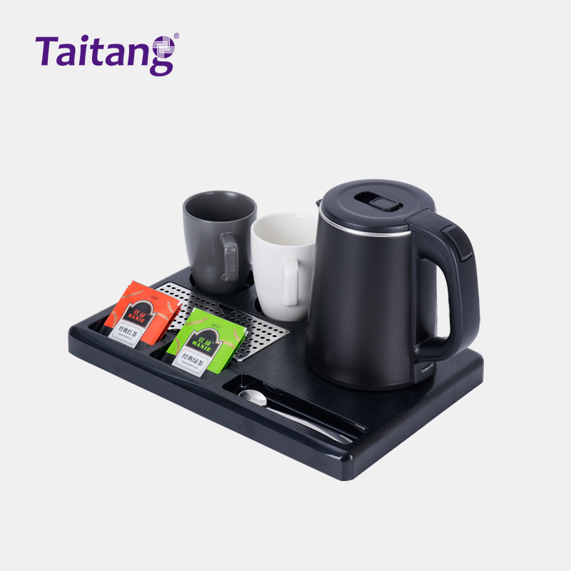 Premium Hotel Electric Kettle Tray Space-Saving Hospitality Welcome Solution
