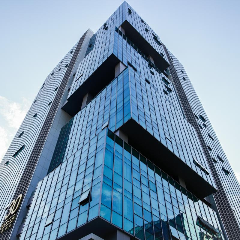 Exterior architecture of Taitang corporate headquarters building, a trusted global hotel supplies supplier.jpg