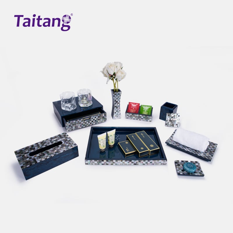 3. Taitang Ocean Pearl luxury hospitality tray ensemble and coordinated room service accessories set.jpg