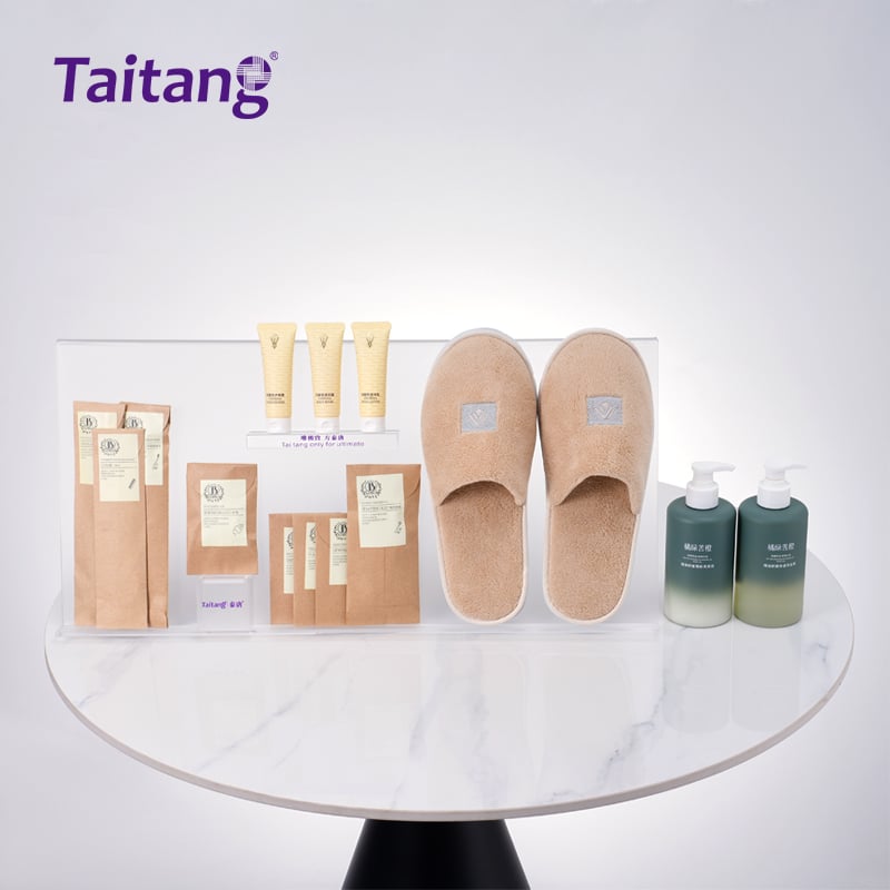Taitang Sustainable Hotel Amenities Set | Fully Customizable Kraft Paper Pouch Collection