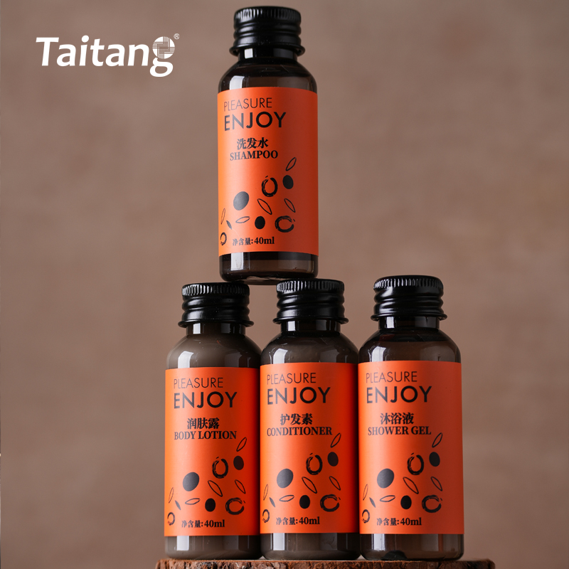 Hotel Shampoo Shower Gel Hair Conditioner Skin Lotion 40ml & 320ml Bulk Bathroom Amenities Supplies Taitang
