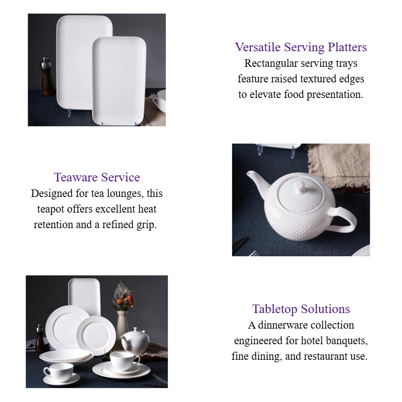 Wholesale Embossed White Porcelain Dinnerware Set & Serving Platter Collection for Hotels & Restaurants.png