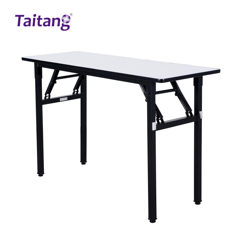 120cm Foldable Hotel Conference Table Commercial-Grade PVC Surface Banquet Table Wholesale Hotel Furniture & Supplies