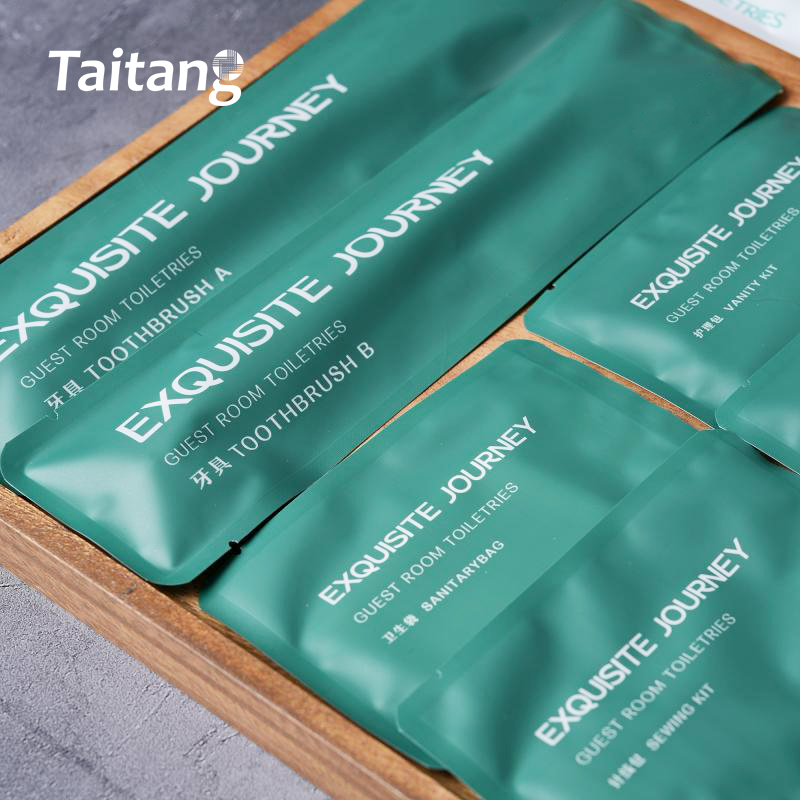 Custom Hotel Amenities Kit Guest Bathroom Toiletries & Vanity Sets for Luxury Hotels & Resorts