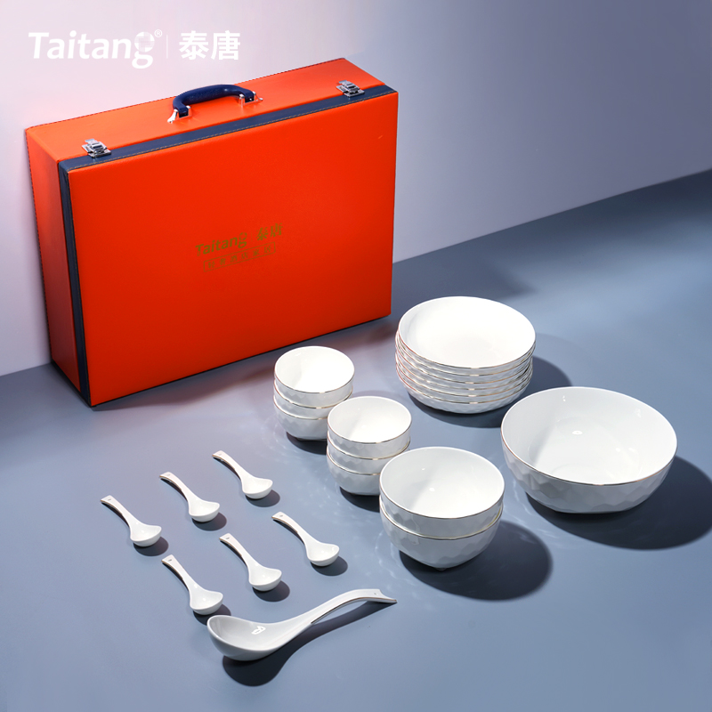 Water Cube White Bone China Dinnerware Set Luxury Geometric Fine Bone China Dishes for Star Hotels & Restaurants
