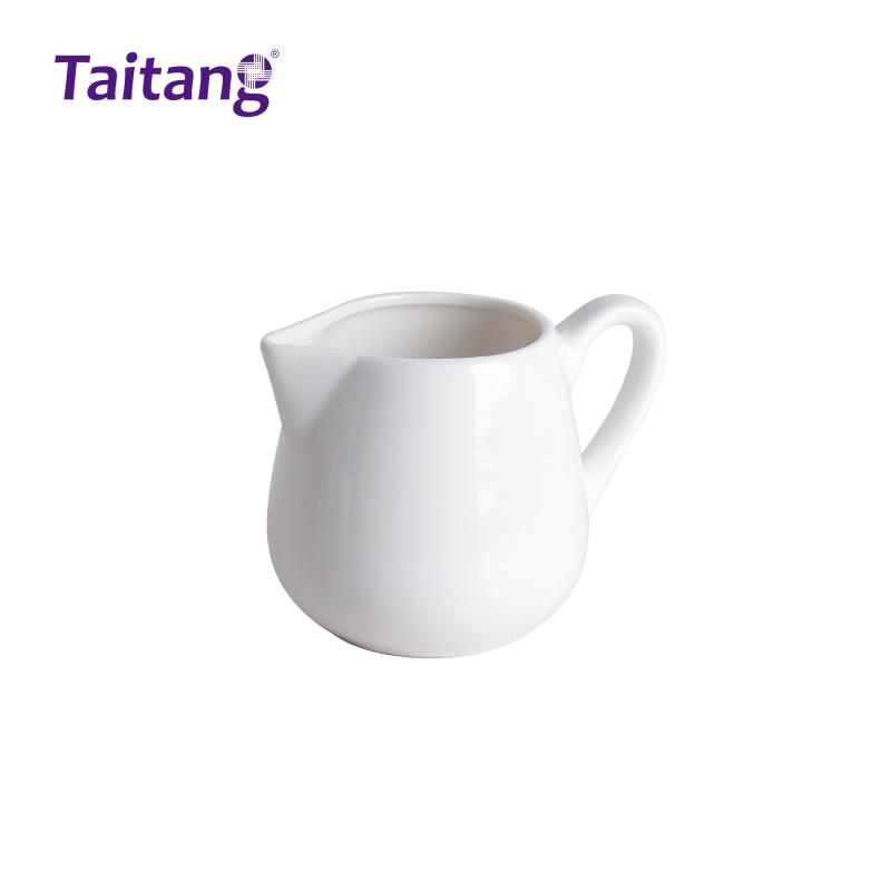 Ceramic Milk Cream Jug and Sugar Bowl Set Bulk Porcelain Coffee Service Accessories