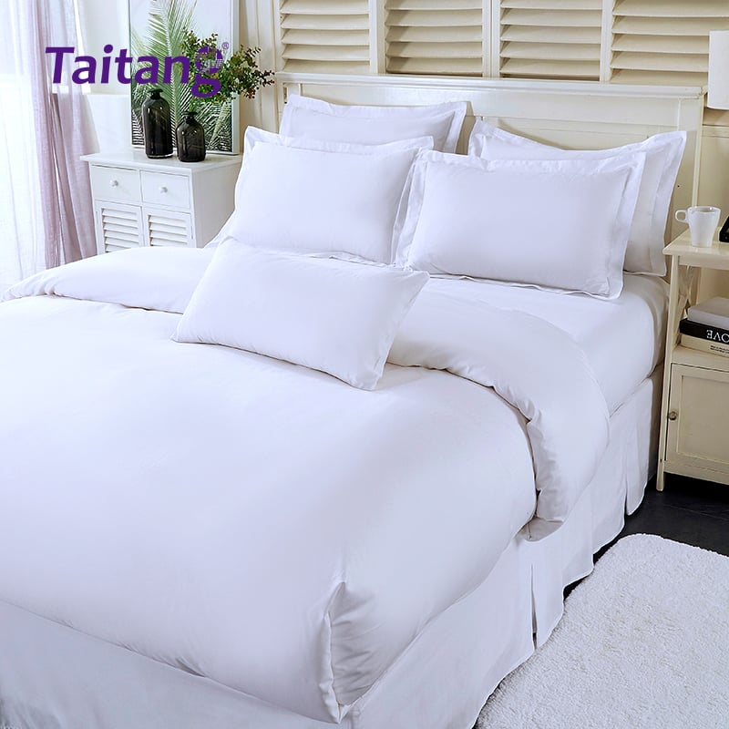 Luxuriöse Hotel-Bettwäsche-Sets mit 300 Fadenzahl aus Baumwoll-Satin – Großhandel für Hotel-Bettlaken und Deckbettenbezüge für 5-Sterne-Zimmer