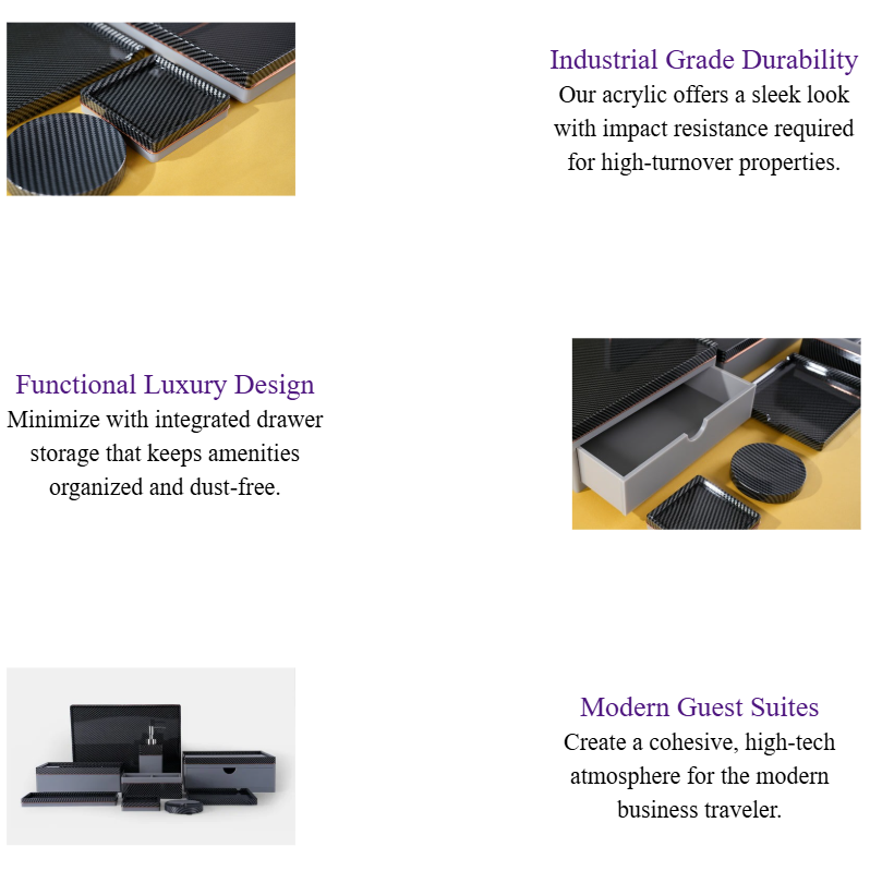 Modern Black Acrylic Hotel Room Amenities Set Luxury 5-Star Guest Room Accessories.png