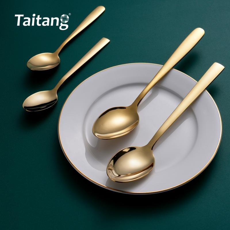 Luxury Gold Restaurant Cutlery Set Premium Stainless Steel Flatware for 5-Star Hotel & Fine Dining Banquets