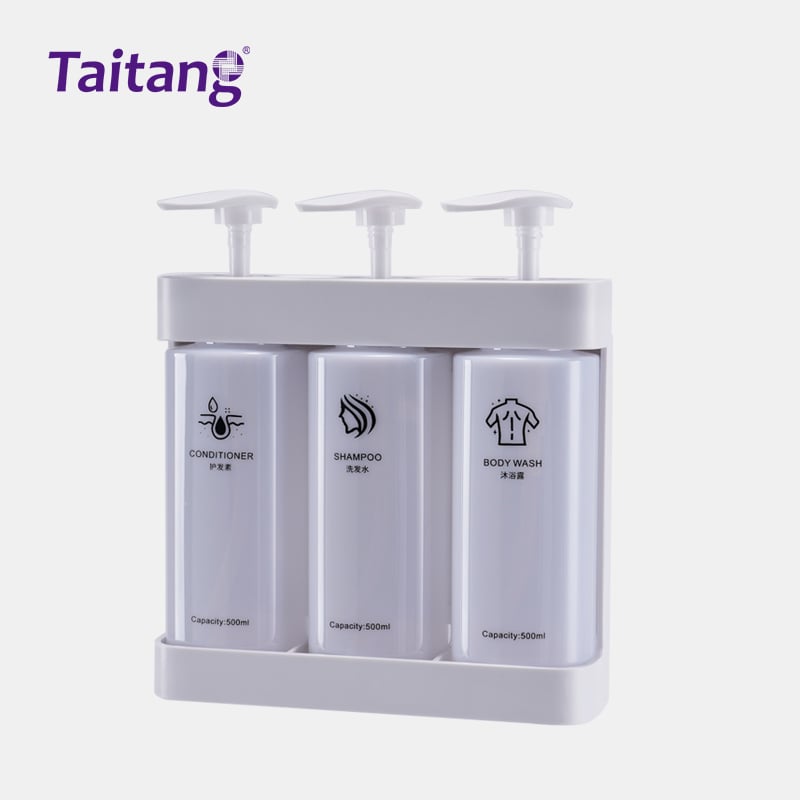 Wall Mounted Hotel Shower Soap & Shampoo Dispenser 500ml Commercial Dispenser for Luxury Hotel Bathrooms