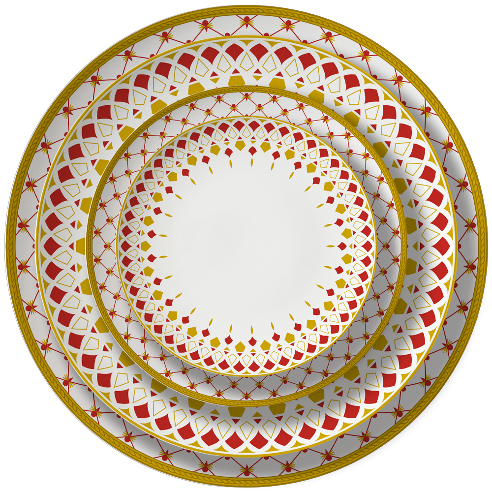 Luxury Bone China Dinnerware Set Fine Bone China Dishes for Hotel Wedding Banquets & Luxury Catering