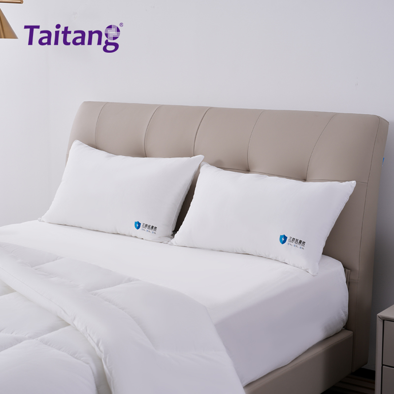 Triple Protection Luxury Hotel Pillows 1200g Silk-Down Alternative with Stain & Bacteria Resistant Shield