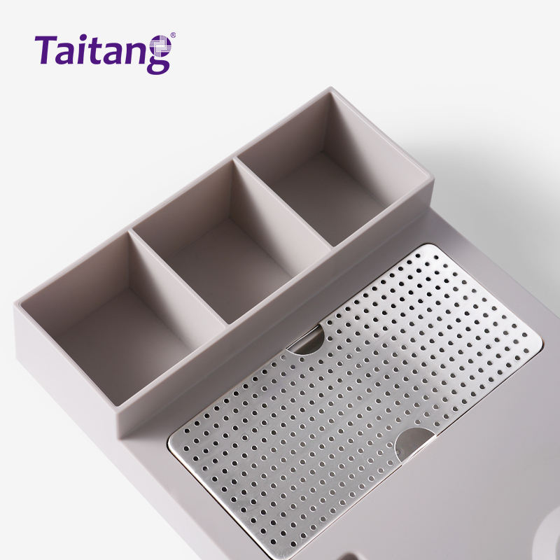 Premium ABS Hotel Kettle Welcome Tray Khaki Integrated Guest Room Solution for Luxury Hospitality