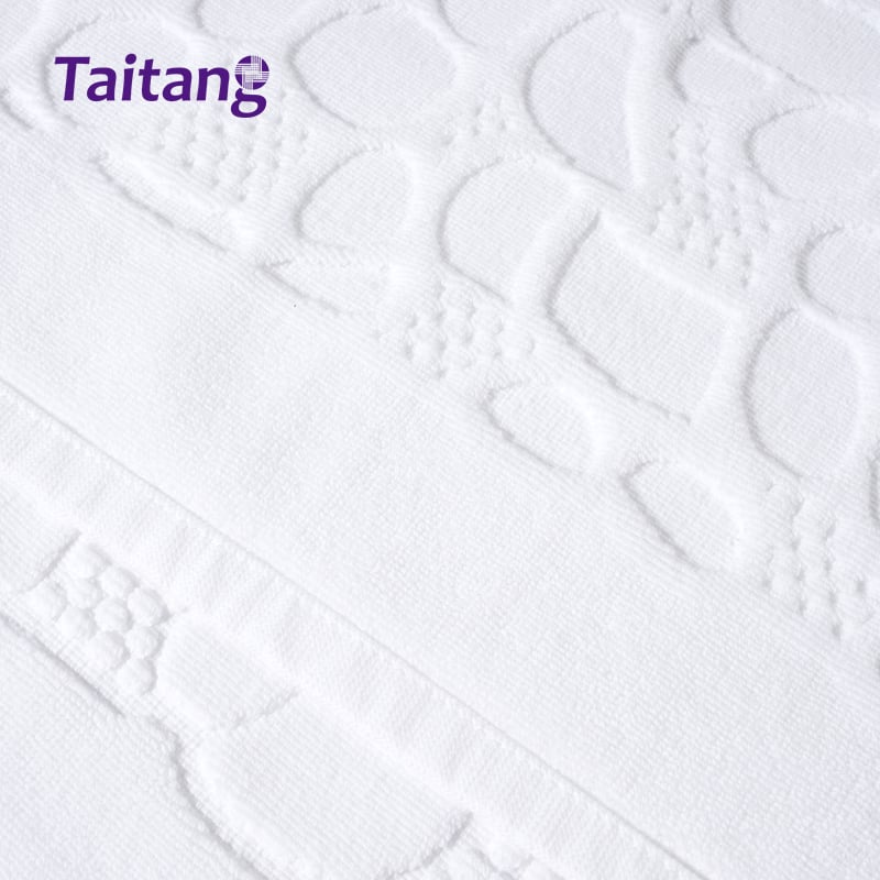 32S Cobblestone Jacquard mehmonxona bath mat sovunlik 400 g kommersial paxta bath ruglar, lyuks mehmonxonalar va spa markazlari uchun