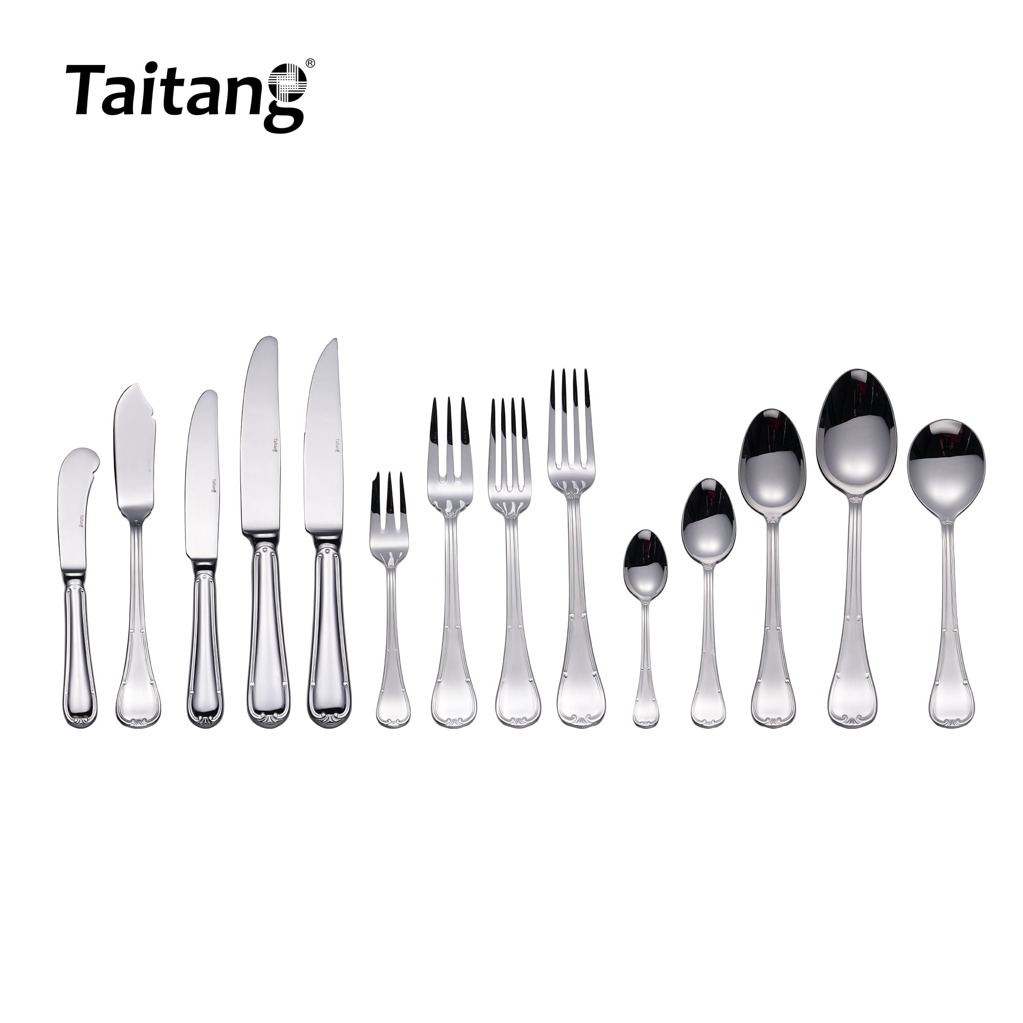 Premium Stainless Steel Restaurant Cutlery Set Luxury Hotel Flatware Collection with Custom Logo Support