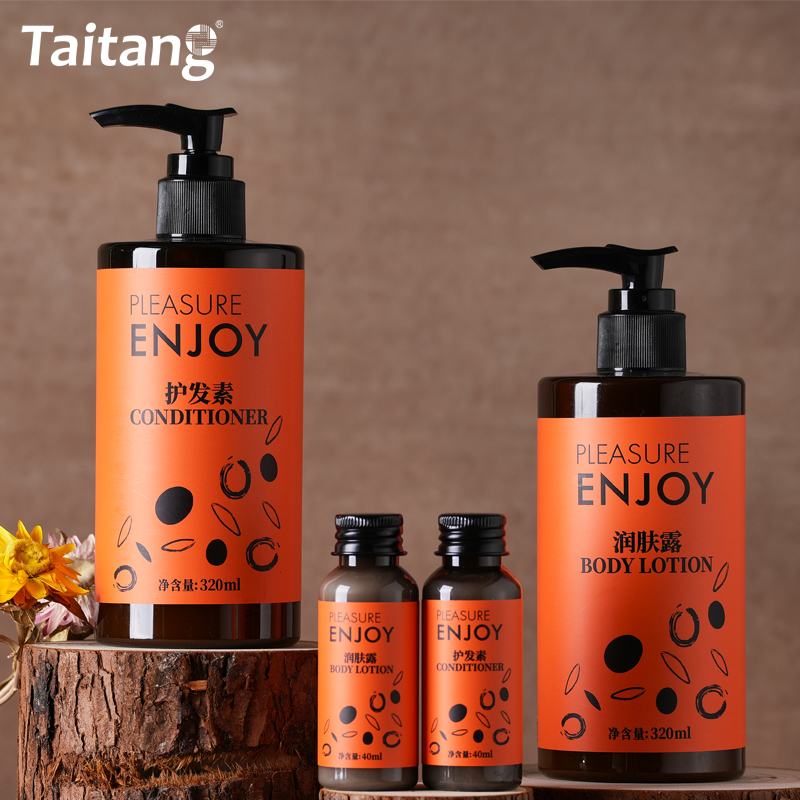 Hotel Shampoo Shower Gel Hair Conditioner Skin Lotion 40ml & 320ml Bulk Bathroom Amenities Supplies Taitang
