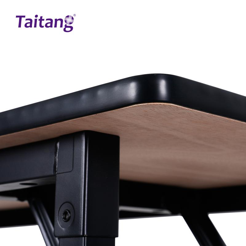120cm Foldable Hotel Conference Table Commercial-Grade PVC Surface Banquet Table Wholesale Hotel Furniture & Supplies