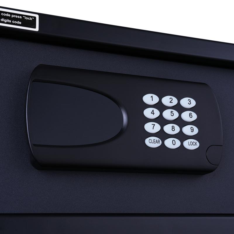 Rafvirk öryggisbox fyrir herbergi í hótel með vélrænni virkjun – fullkomlega sjálfvirkur öryggislokkur fyrir 15-tómara tölvur