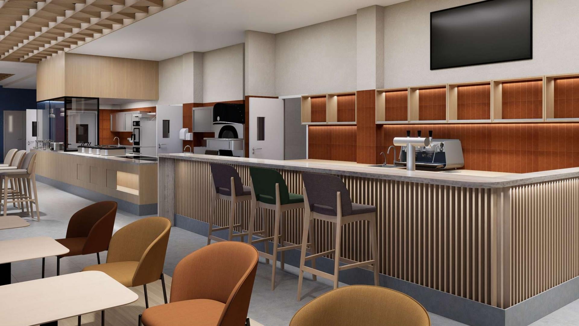 Hotel dining restaurant and breakfast buffet bar interior design at Ibis Almaty East.jpg