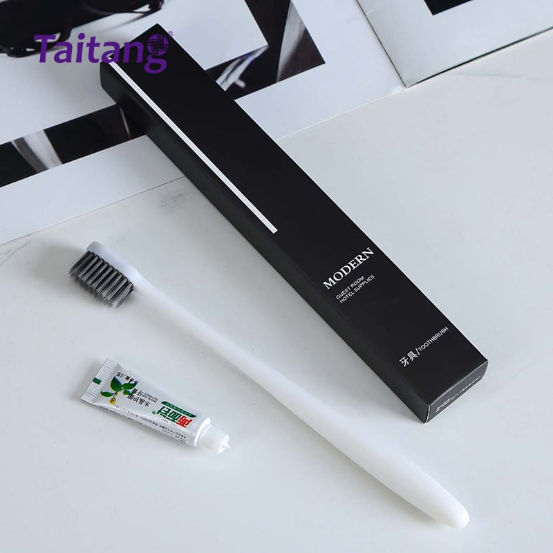Taitang Modern Matte Black Luxury Hotel Amenities Set Premium Bulk Hotel Bathroom Supplies